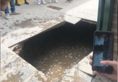 Cedió el piso de un colegio y alumnos cayeron a un pozo séptico | Nacionales