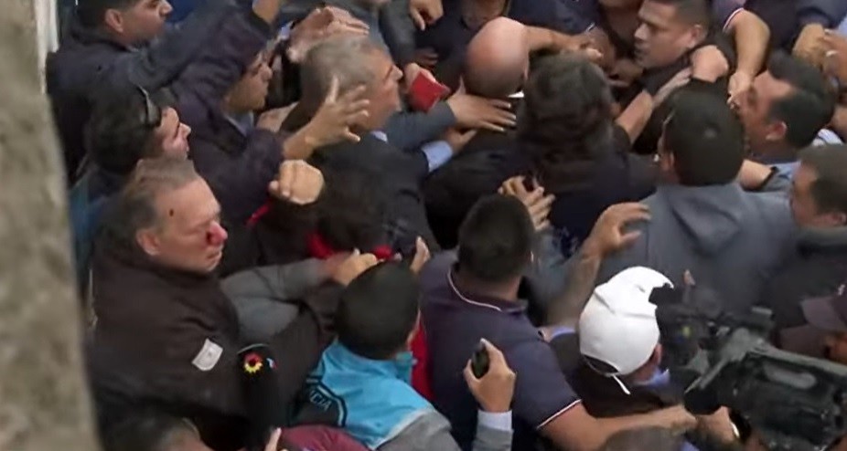 Golpearon a Berni en la manifestación por el asesinato de un colectivero | Nacionales