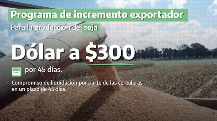 Entra en vigencia a partir de hoy el nuevo dólar agro con un valor de $300 | Nacionales