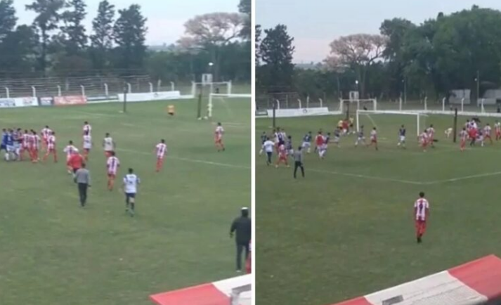 El duelo entre Colón de San Justo y Gimnasia de Ciudadela terminó en escándalo | Deportes