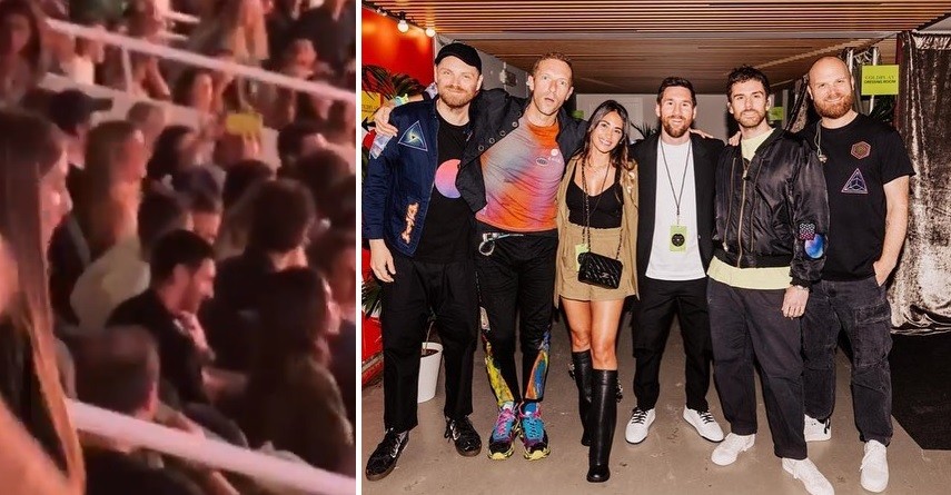 Ovacionaron a Messi durante un recital de Coldplay en Barcelona | Deportes