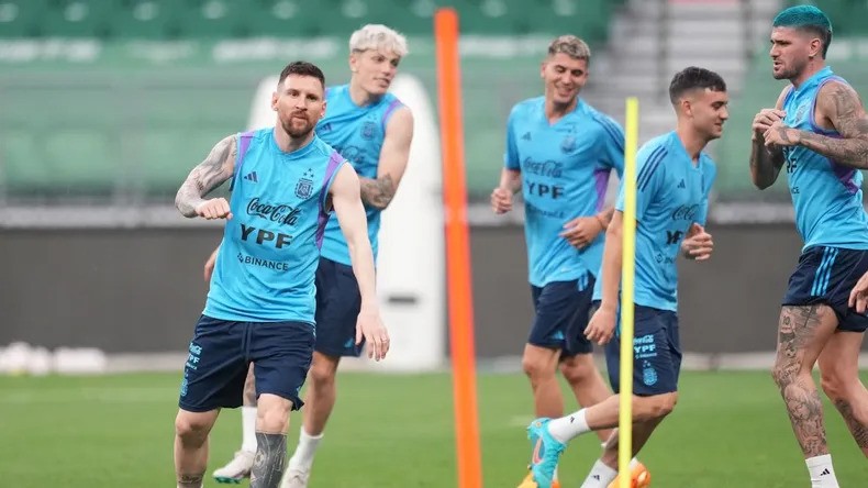 Último entrenamiento de Argentina antes del duelo con Australia | Deportes