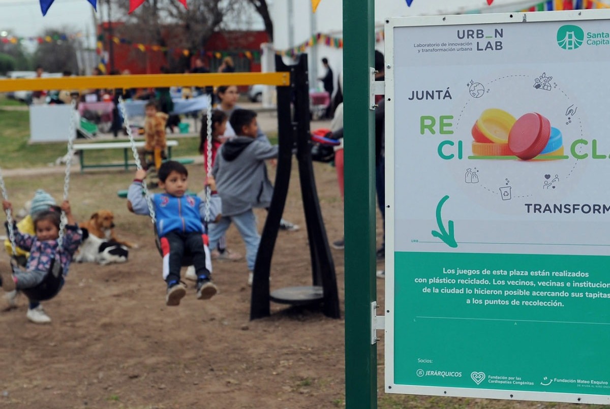 Ya se instalaron los juegos nuevos en la plaza de barrio San Agustín | Información General