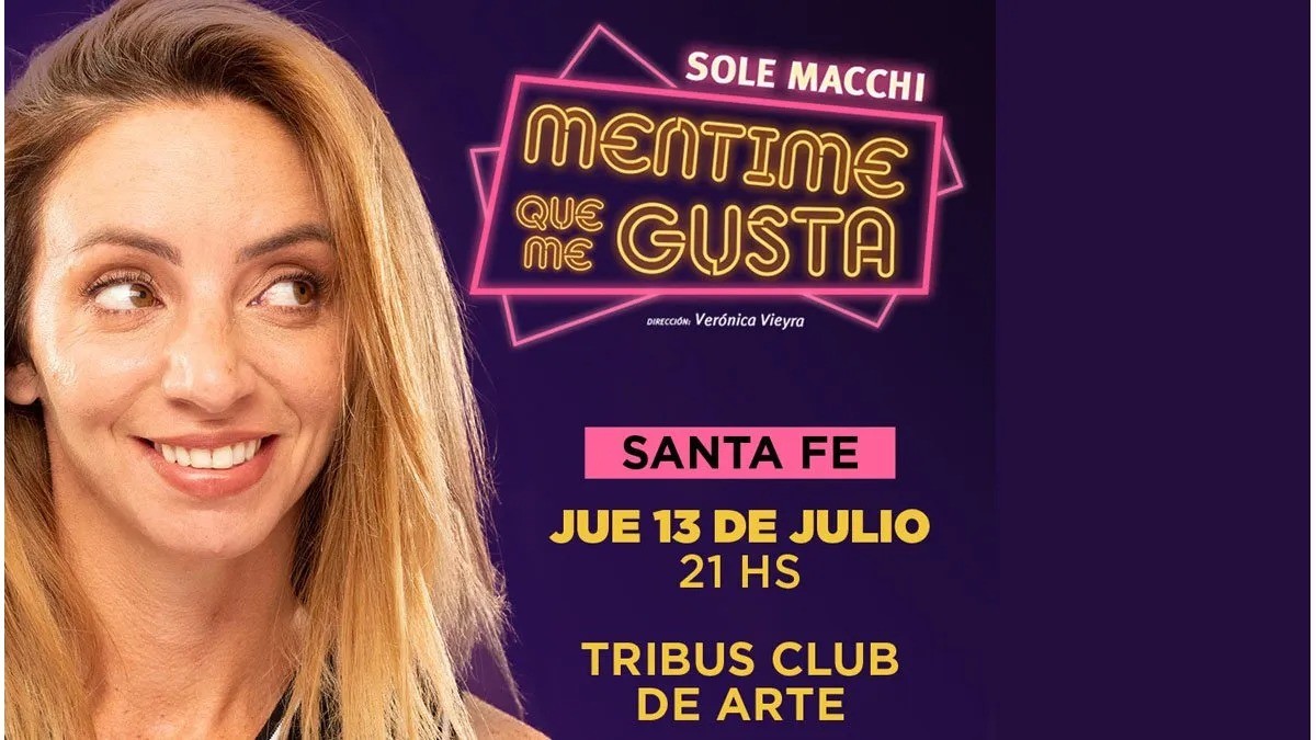 Llega Sole Macchi a Tribus Club de Arte con "Mentime que me gusta" | Espectaculos