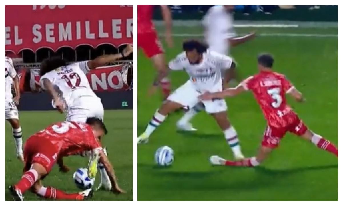 Copa Libertadores: terrible lesión de Luciano Sánchez con Marcelo | Deportes