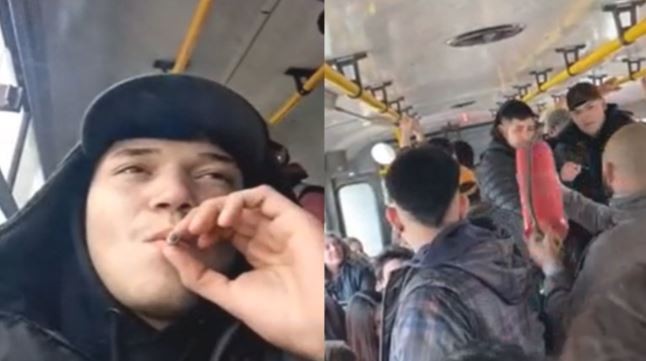 Prendió un cigarrillo arriba del colectivo y el chofer lo amenazó con un matafuegos para que se bajara | Nacionales
