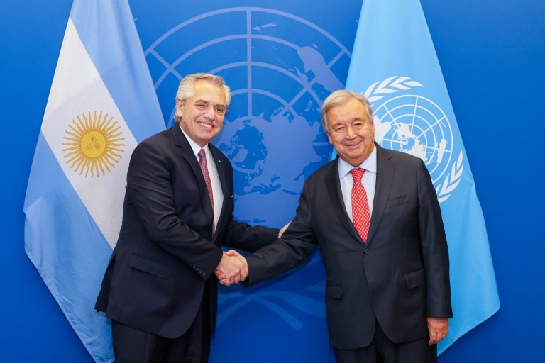 Alberto Fernández se reunió con el secretario General de la ONU en Nueva York | Nacionales