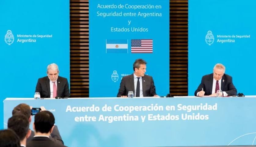 Sergio Massa y Aníbal Fernández firmaron un acuerdo sobre seguridad con Estados Unidos | Nacionales
