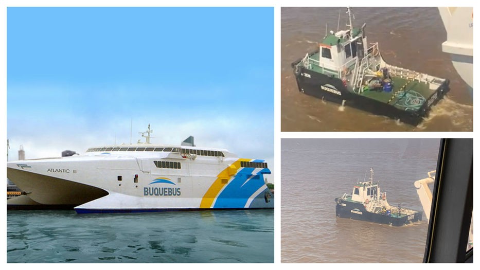 Encalló un barco de Buquebus en un banco de arena con más de 400 pasajeros | Nacionales