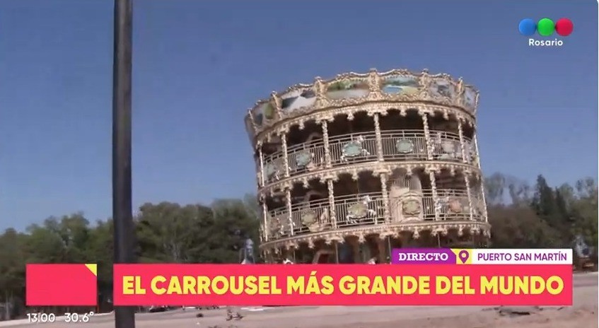 El carrousel “más grande del mundo” de Puerto San Martín se inaugurará antes de fin de año | Información General