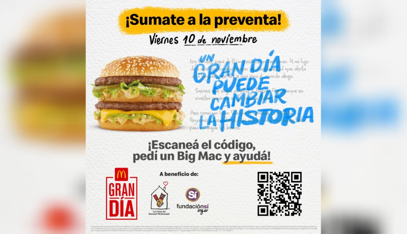 Llega el Gran Día: McDonald’s te invita a participar de la preventa y ayudar a quienes más lo necesitan | Contenido patrocinado