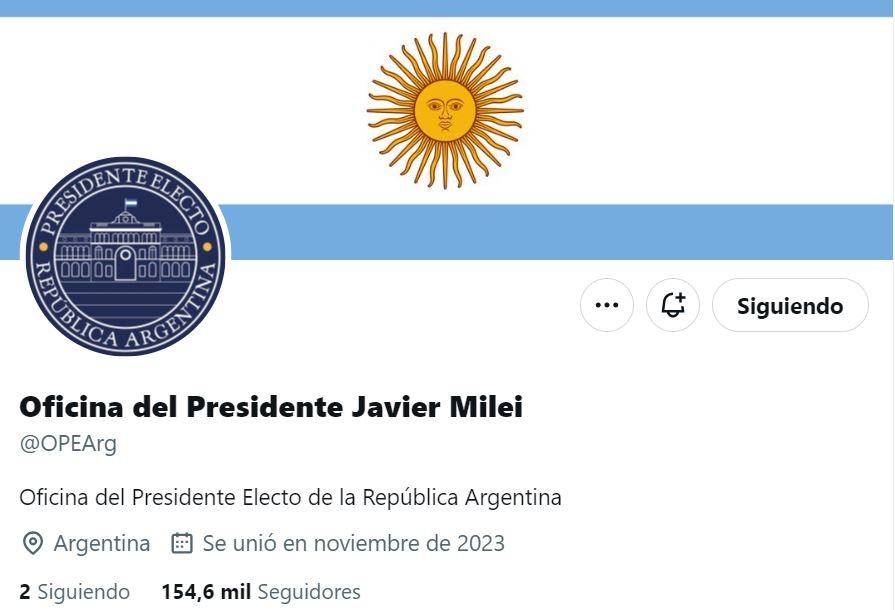 Milei concentrará su comunicación oficial en una cuenta de la red social X | Nacionales