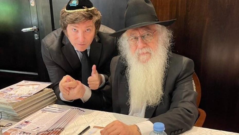 Milei recibió la bendición de un reconocido rabino y participó de una celebración judía | Nacionales