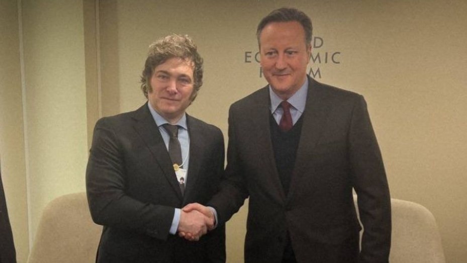 Agenda bilateral en la cumbre de Davos: Milei se reunió con el canciller británico Cameron | Nacionales