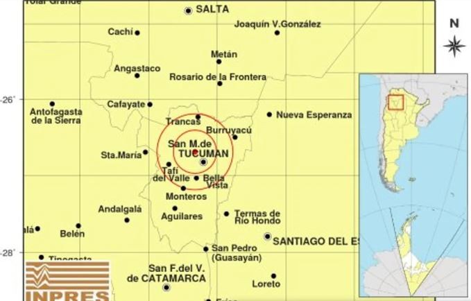 Un sismo de 3,5 sacudió a Tucumán | Nacionales