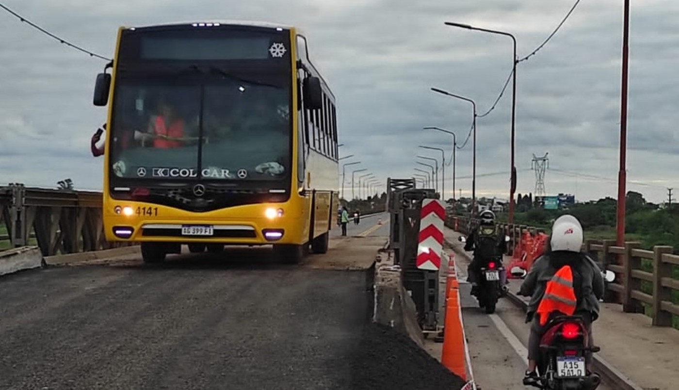 Habilitan el paso del transporte público sobre el puente Bailey | Noticias