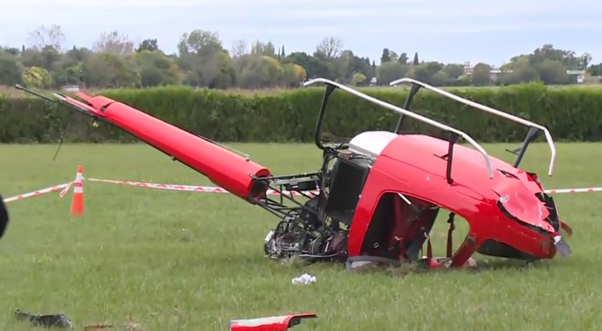 Cayó un helicóptero en Pueblo Esther: Hay dos heridos | Información General
