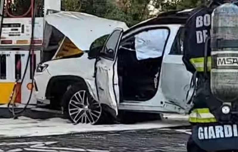 Tras salir campeón, un futbolista de Estudiantes chocó un surtidor en una estación de sercicio | Información General