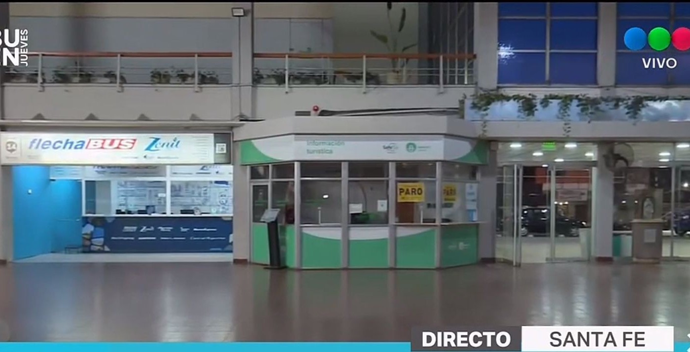 Paro general: Escasa actividad en la Terminal de Ómnibus de Santa Fe | Información General
