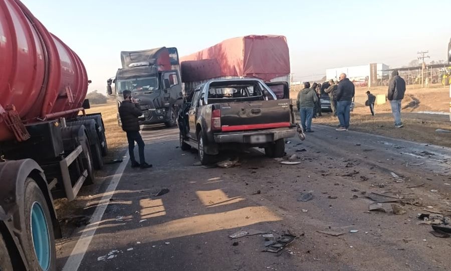 Tacural: choque en cadena deja heridos en Ruta Nacional 34 | Policiales