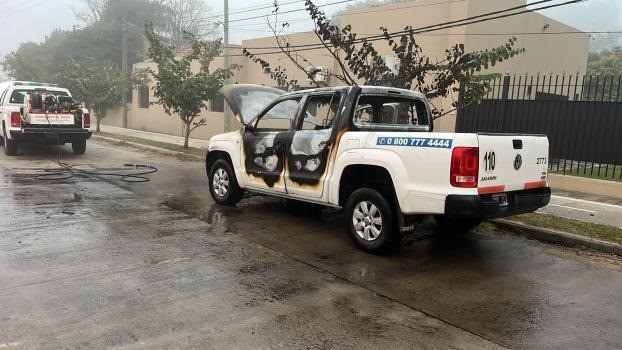 Se incendió una camioneta de la EPE | Noticias