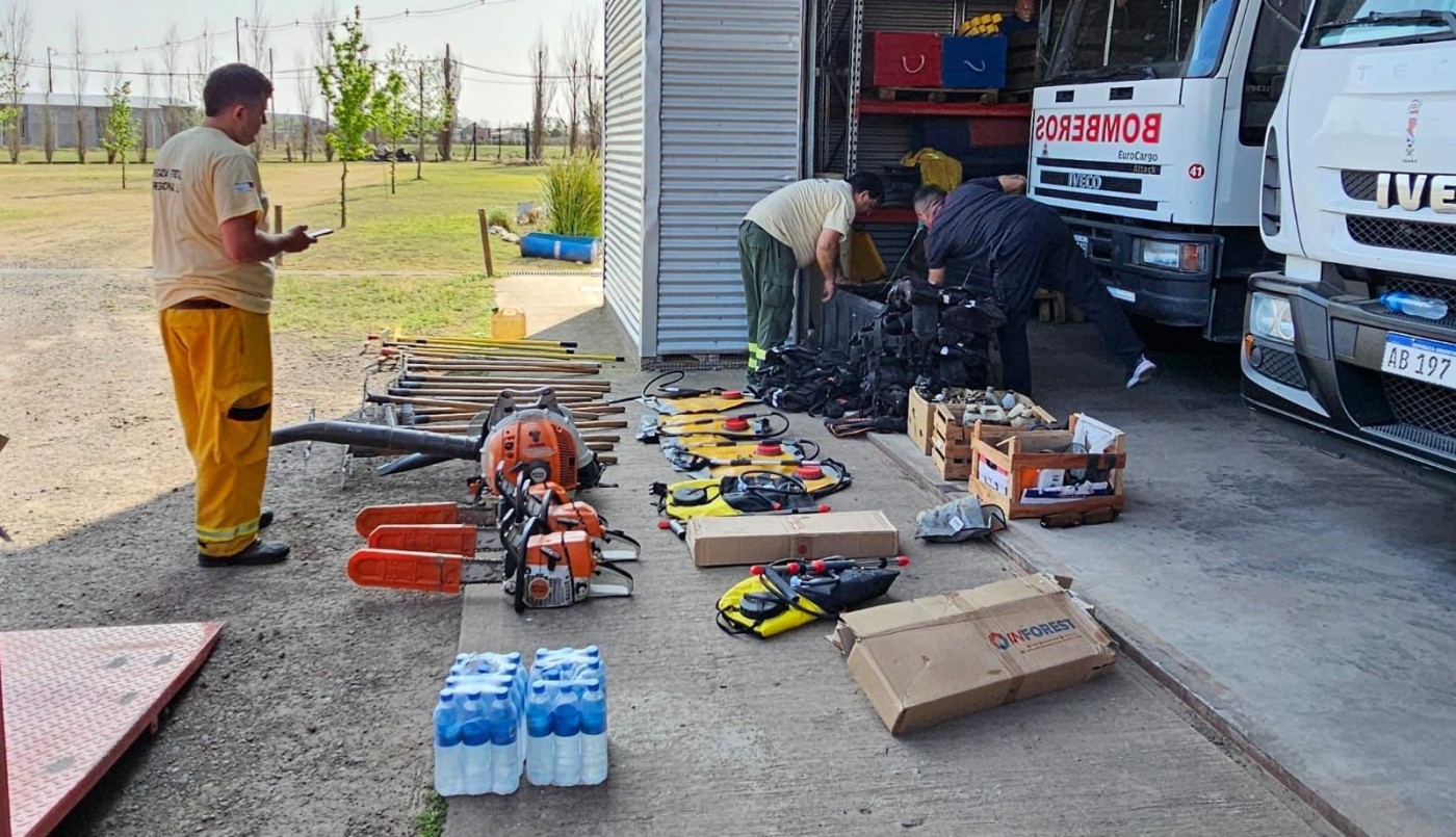 Incendios en Córdoba: Santa Fe colabora con brigadistas | Información General