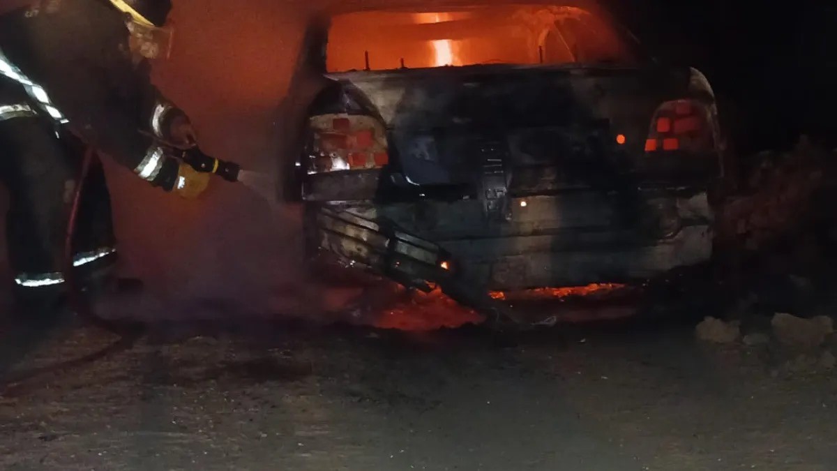 Video: un auto de alta gama se incendió en la localidad de Nelson | Policiales