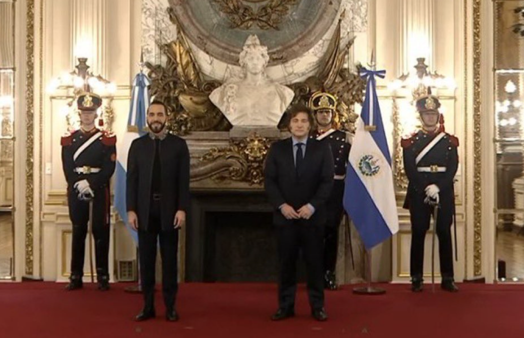 Milei recibió a Bukele en la Casa Rosada | Nacionales