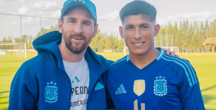 Lautaro Vargas participó de la victoria de la Sub 20 y conoció a Messi | Deportes