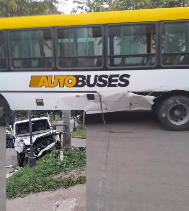 Tres heridos tras chocar un colectivo y una traffic | Policiales