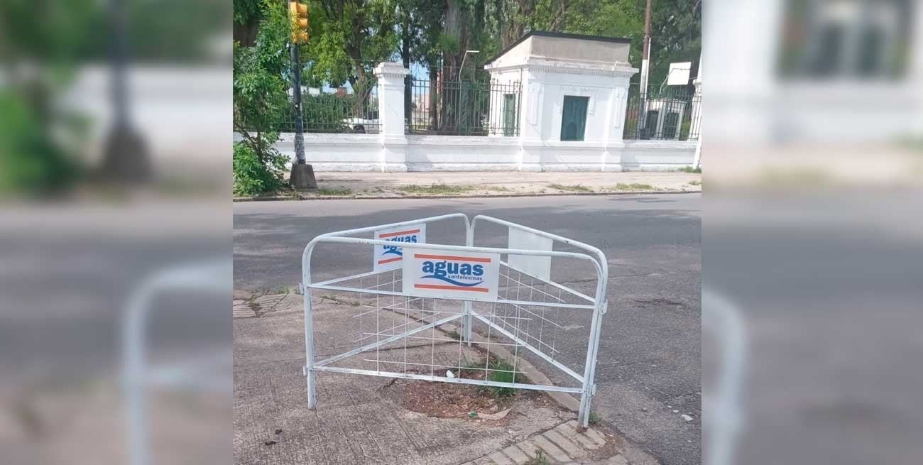 Se hundió un sector de Bv. Pellegrini y Saavedra | Noticias