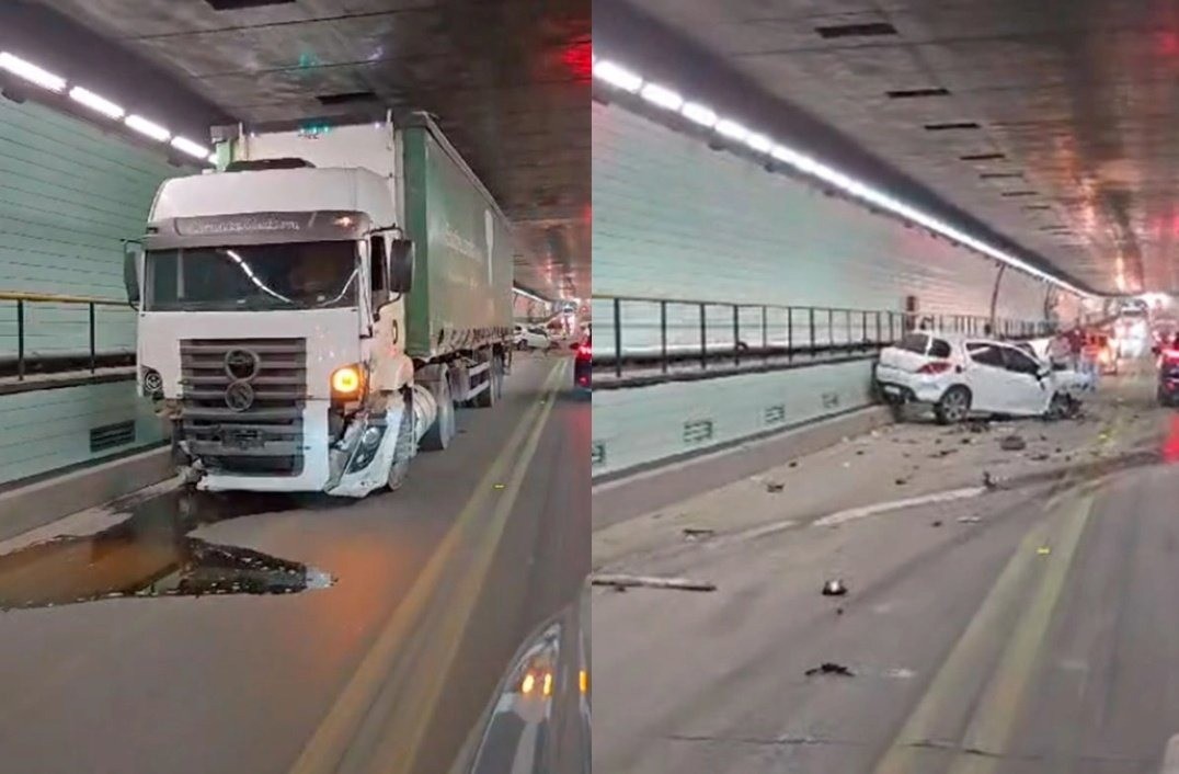 Choque en el Túnel Subfluvial: tránsito cortado y una mujer herida | Noticias
