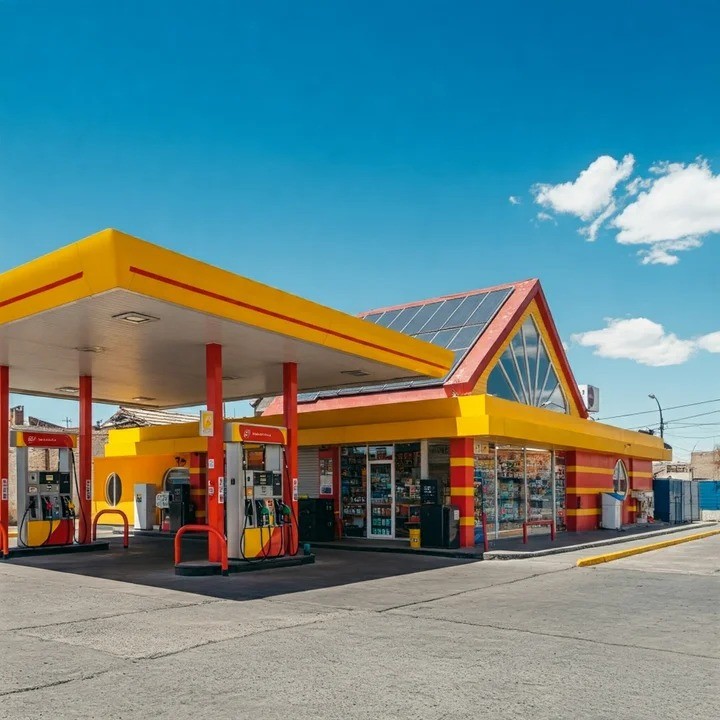 Según la IA, cómo se vería una estación de servicio con autodespacho | Nacionales