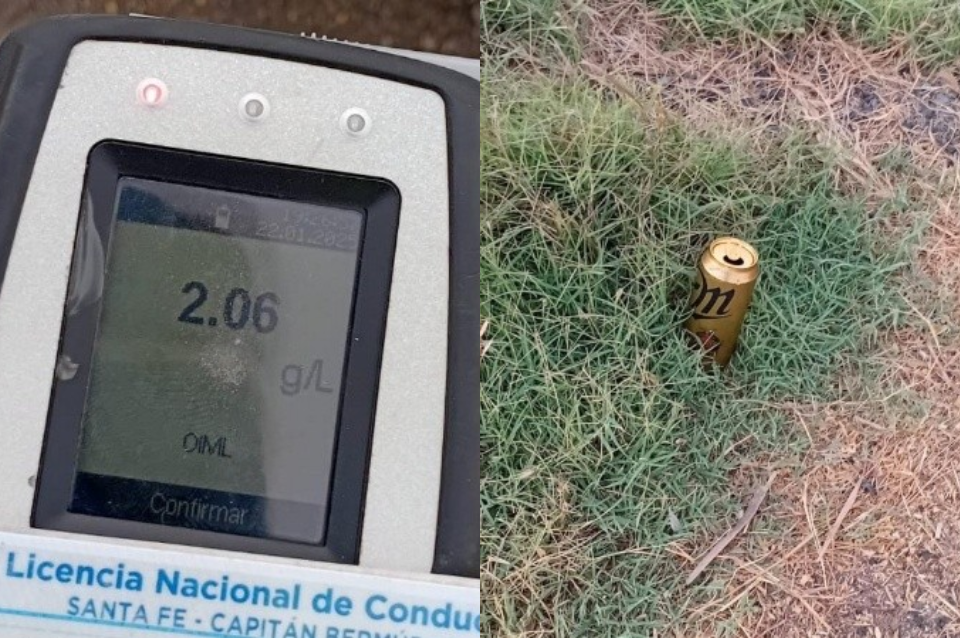 Insolito: dio positivo de alcoholemmia y destapó una lata de cerveza | Policiales