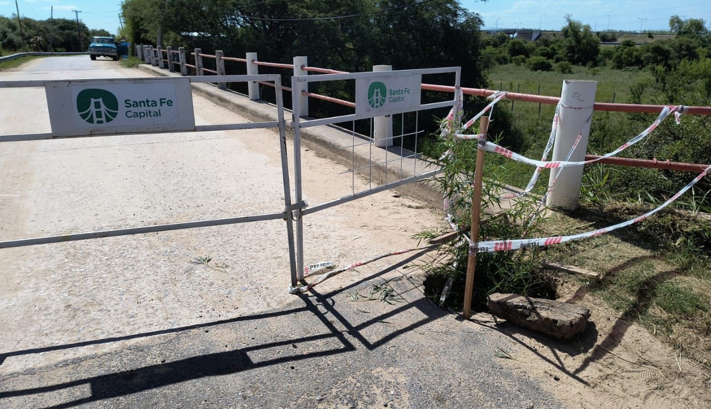 Apareció otro hundimiento en el puente de ingreso a Colastiné Sur | Noticias