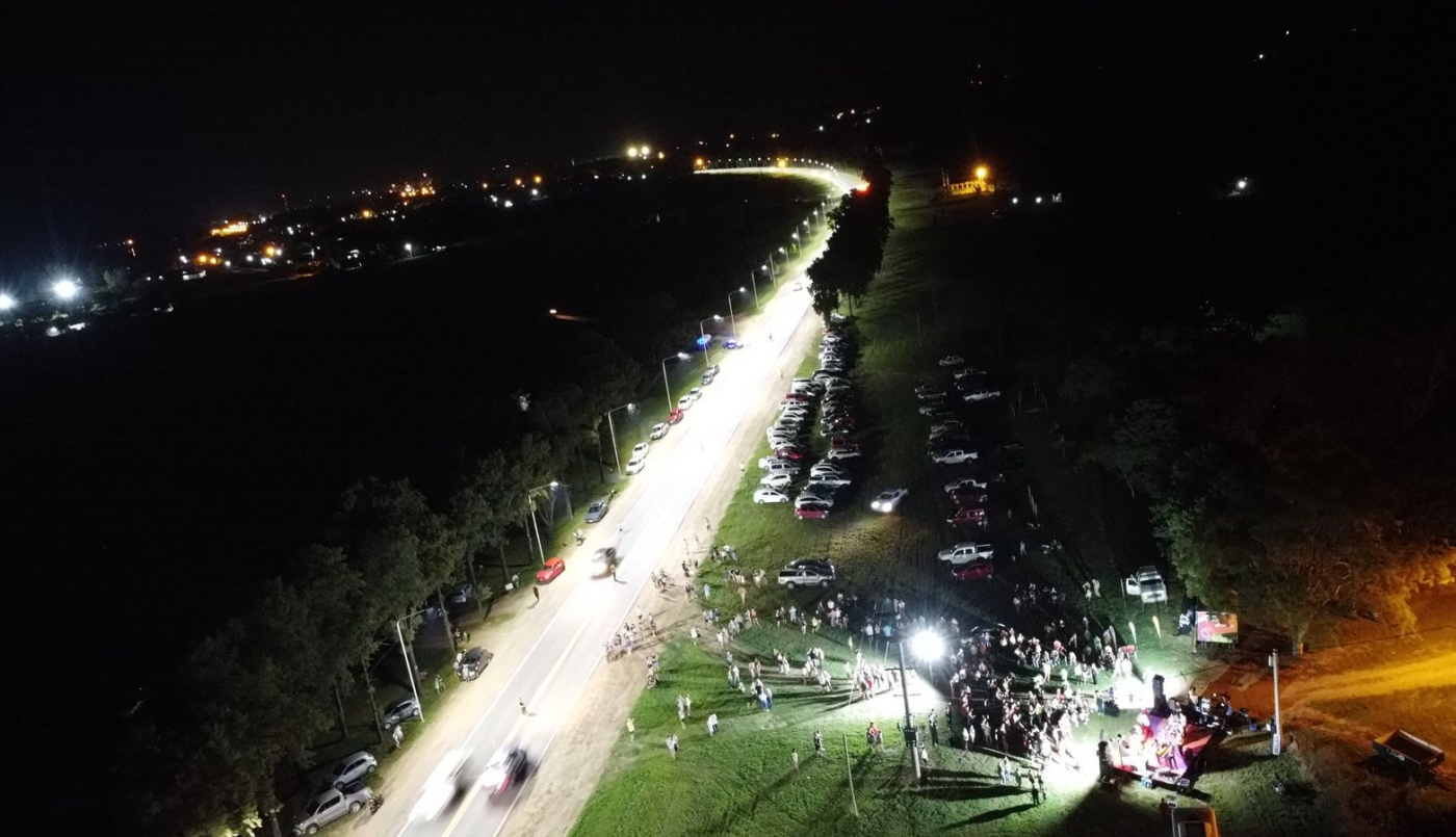 Pullaro inauguró el nuevo sistema de iluminación en el acceso norte de Ruta 1 en Cayastá | Información General