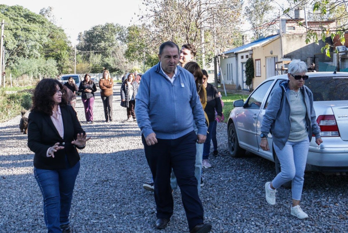 Poletti recorrió las obras en Las Delicias y Nueva Esperanza | Noticias