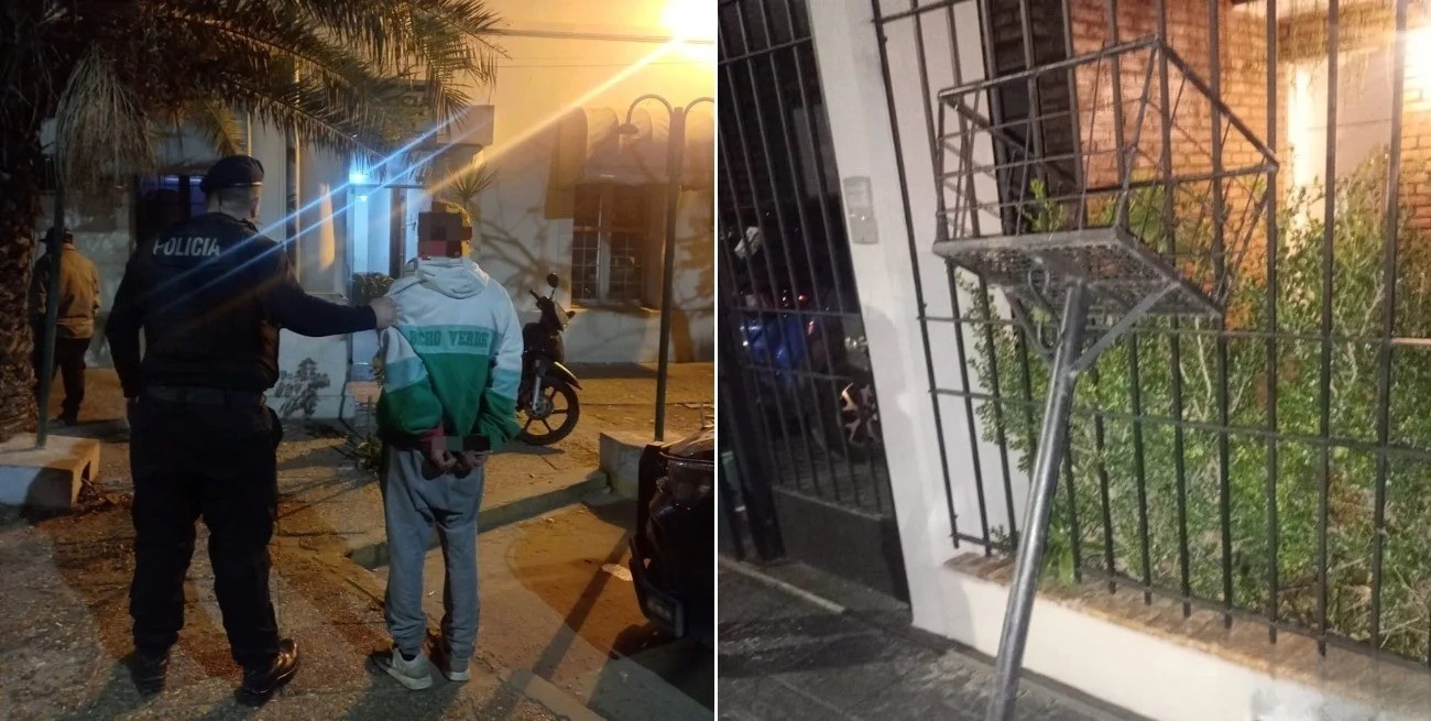 Otro robo insólito: cayó detenido tras querer robar cestos de basura | Policiales