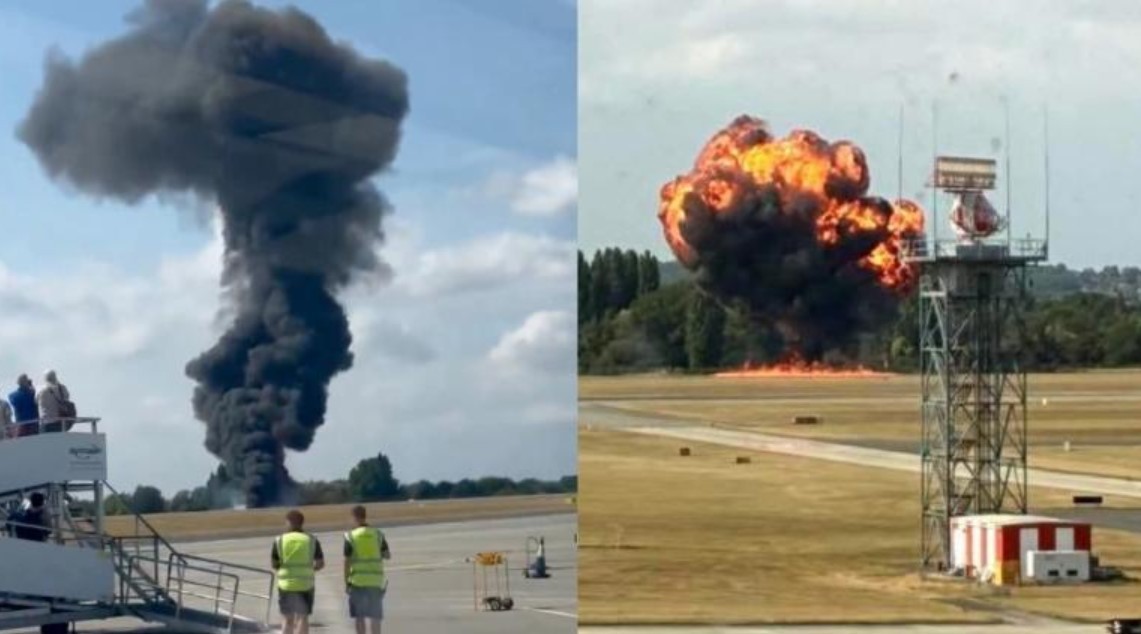 Un avión se estrelló al despegar en Londres | Información General