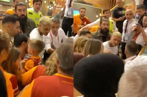 Mauro Icardi "cabeceó" a un hincha del Galatasaray y desató la polémica | Deportes