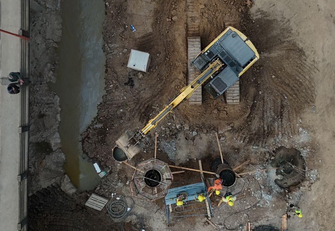 Nuevo Puente Santa Fe-Santo Tomé: ya fueron hormigonadas las tres primeras columnas | Información General