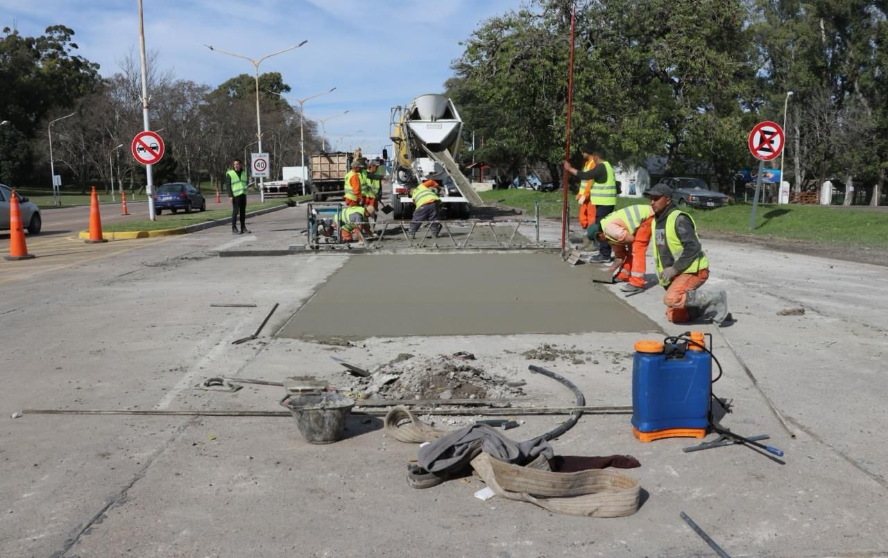 Avanza la obra de bacheo en los accesos al Túnel Subfluvial | Información General