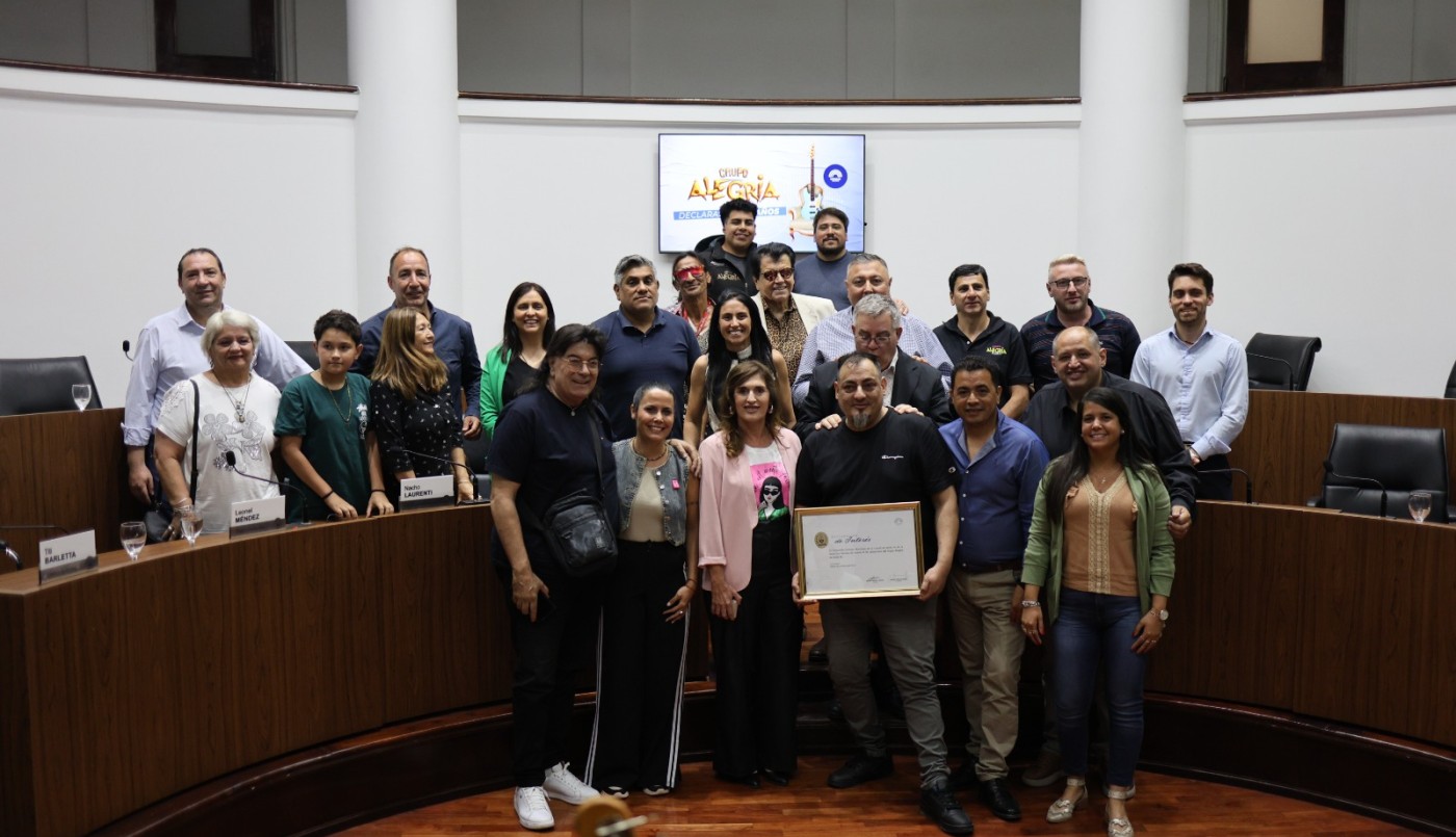 El Concejo distinguió al Grupo Alegría por su 50mo aniversario | Legislativas