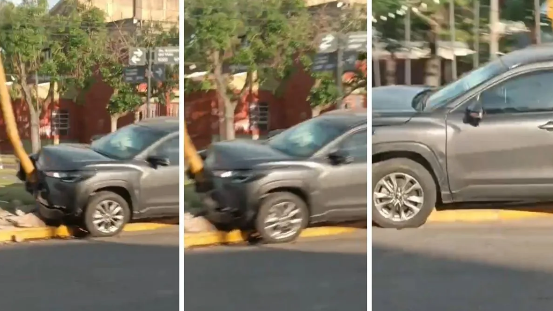 Violento choque en Aristóbulo del Valle: una camioneta terminó incrustada contra una columna | Información General