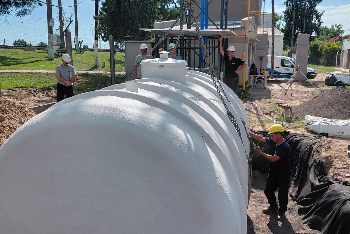 Colocaron una nueva cisterna de almacenamiento de agua potable en La Guardia | Noticias