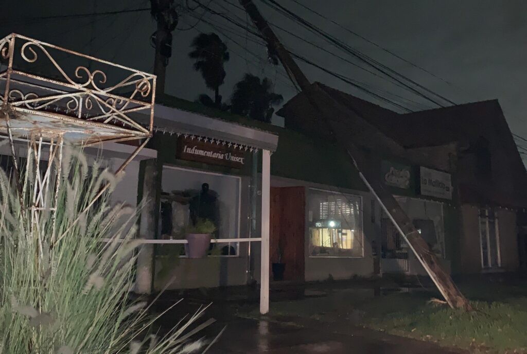 Problemas en el sur provincial por la fuerte tormenta de la madrugada | Noticias