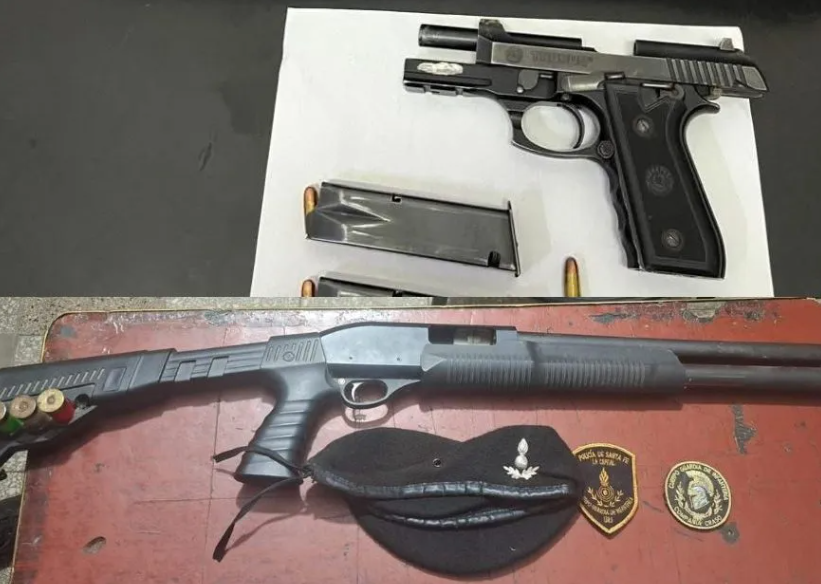 Operativos en Santa Fe: dos detenidos y secuestro de armas en San Agustín y Alto Verde | Policiales
