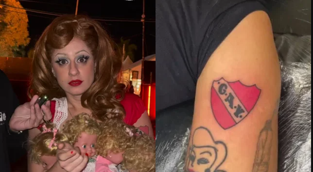 Marilina Bertoldi y su tatuaje viral: se hizo un escudo de Independiente por error | Espectaculos