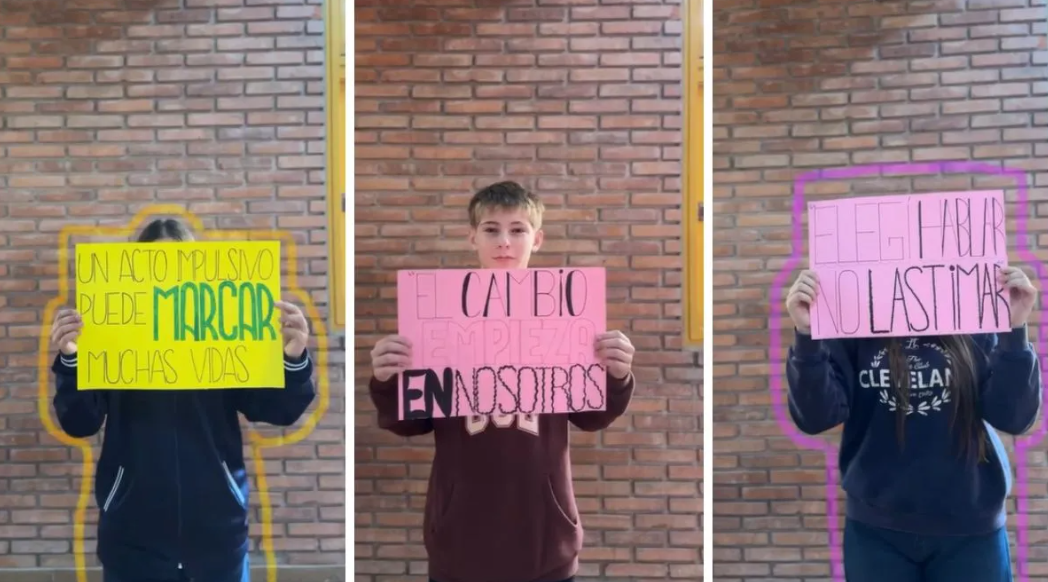 San Cristóbal: alumnos impulsan campaña contra amenazas de tiroteos en escuelas | Información General