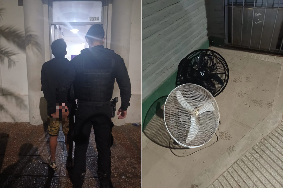 Detuvieron a un joven por robar ventiladores en una escuela de Santa Fe | Policiales